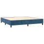 Box spring bed with dark blue velvet mattress 90x190 cm by , Beds and slatted bases - Ref: Foro24-3127527, Price: 327,74 €, D...