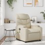 Cream Synthetic Leather Massage Recliner by , Armchairs - Ref: Foro24-372473, Price: 261,38 €, Discount: %