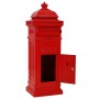 Red Stainless Vintage Style Aluminum Column Mailbox by vidaXL, mailboxes - Ref: Foro24-43891, Price: 288,13 €, Discount: %