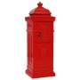 Red Stainless Vintage Style Aluminum Column Mailbox by vidaXL, mailboxes - Ref: Foro24-43891, Price: 288,13 €, Discount: %