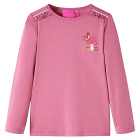 Camiseta infantil de manga larga color frambuesa 140 de , Camisetas para niños - Ref: Foro24-14248, Precio: 9,99 €, Descuento: %