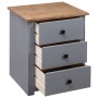 Panama style solid pine wood bedside table 46x40x57 cm by vidaXL, Nightstands - Ref: Foro24-282653, Price: 82,74 €, Discount: %