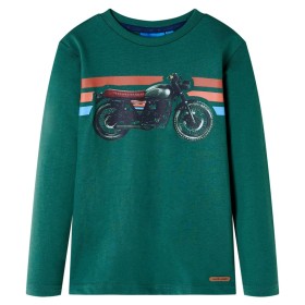 Green long-sleeved children's t-shirt 140 by , Kids T-shirts - Ref: Foro24-12648, Price: 11,99 €, Discount: %