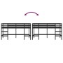 Cama alta de niños escalera madera maciza pino negra 90x200 cm de , Camas y somieres - Ref: Foro24-835900, Precio: 173,15 €, ...