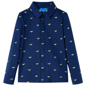 Camisa infantil azul marino 128 de , Camisetas para niños - Ref: Foro24-13272, Precio: 9,99 €, Descuento: %