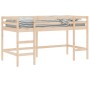 Cama alta de niños con escalera madera maciza pino 90x200 cm de , Camas y somieres - Ref: Foro24-835898, Precio: 166,39 €, De...