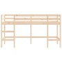 Children's loft bed with solid pine wood ladder 90x200 cm by , Beds and slatted bases - Ref: Foro24-835898, Price: 166,53 €, ...