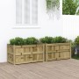 Outdoor planters 2 units impregnated pine wood by , Pots and planters - Ref: Foro24-837468, Price: 135,06 €, Discount: %