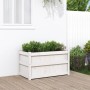 Jardinera de madera maciza de pino blanca 90x50x50 cm de , Maceteros y jardineras - Ref: Foro24-837461, Precio: 72,19 €, Desc...