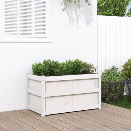 Solid white pine wood planter 90x50x50 cm by , Pots and planters - Ref: Foro24-837461, Price: 72,19 €, Discount: %