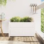 Jardinera de madera maciza de pino blanca 90x50x50 cm de , Maceteros y jardineras - Ref: Foro24-837461, Precio: 72,19 €, Desc...