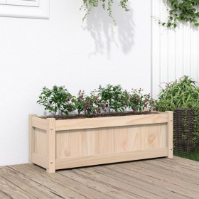 Solid pine wood planter 90x31x31 cm by , Pots and planters - Ref: Foro24-837449, Price: 41,54 €, Discount: %