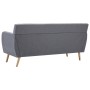 3-seater sofa upholstered in light gray fabric 172x70x82 cm by , Sofas - Ref: Foro24-247129, Price: 339,07 €, Discount: %