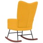 Silla mecedora de terciopelo amarillo mostaza de , Mecedoras - Ref: Foro24-328146, Precio: 112,05 €, Descuento: %