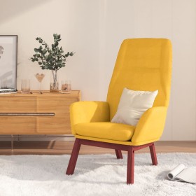 Sillón de relax de tela amarillo mostaza de , Sillones - Ref: Foro24-341390, Precio: 123,99 €, Descuento: %