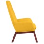 Sillón de relax de tela amarillo mostaza de , Sillones - Ref: Foro24-341390, Precio: 123,19 €, Descuento: %