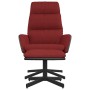 Relax armchair with footrest in burgundy fabric by , Armchairs - Ref: Foro24-3097555, Price: 155,88 €, Discount: %