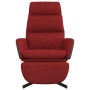 Relax armchair with footrest in burgundy fabric by , Armchairs - Ref: Foro24-3097562, Price: 137,81 €, Discount: %