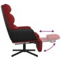 Relax armchair with footrest in burgundy fabric by , Armchairs - Ref: Foro24-3097562, Price: 137,81 €, Discount: %