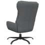 Sillón de relax con taburete tela gris claro de , Sillones - Ref: Foro24-3097583, Precio: 141,41 €, Descuento: %