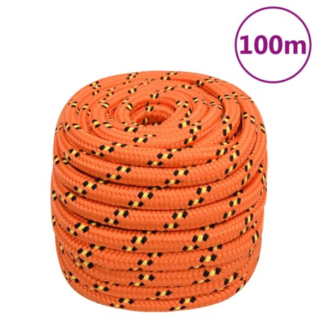 Orange polypropylene boat rope 20 mm 100 m by , Ropes and metal cords - Ref: Foro24-152687, Price: 143,77 €, Discount: %