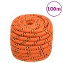 Orange polypropylene boat rope 20 mm 100 m by , Ropes and metal cords - Ref: Foro24-152687, Price: 143,77 €, Discount: %