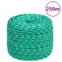 Green 8 mm 250 m polypropylene boat rope by , Ropes and metal cords - Ref: Foro24-152716, Price: 61,07 €, Discount: %