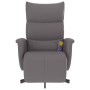 Reclining massage armchair with footrest in gray synthetic leather by , Armchairs - Ref: Foro24-356595, Price: 232,68 €, Disc...