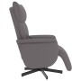 Reclining massage armchair with footrest in gray synthetic leather by , Armchairs - Ref: Foro24-356595, Price: 232,68 €, Disc...