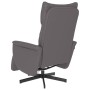 Reclining massage armchair with footrest in gray synthetic leather by , Armchairs - Ref: Foro24-356595, Price: 232,68 €, Disc...