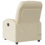 Reclining cream fabric massage chair by , Armchairs - Ref: Foro24-372462, Price: 253,07 €, Discount: %