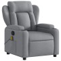 Sillón reclinable de masaje de tela gris claro de , Sillones - Ref: Foro24-372415, Precio: 235,26 €, Descuento: %