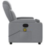 Light gray fabric reclining massage chair by , Armchairs - Ref: Foro24-372415, Price: 218,04 €, Discount: %