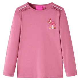 Camiseta infantil de manga larga color frambuesa 116 de , Camisetas para niños - Ref: Foro24-14246, Precio: 9,99 €, Descuento: %