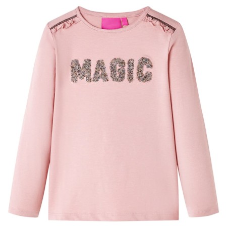 Camiseta infantil de manga larga rosa claro 116 de , Camisetas para niños - Ref: Foro24-14271, Precio: 10,06 €, Descuento: %