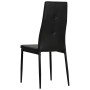 Sillas de comedor 4 unidades cuero sintético negro de vidaXL, Sillas de comedor - Ref: Foro24-246188, Precio: 147,17 €, Descu...