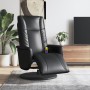 Reclining massage armchair with footrest in black synthetic leather by , Armchairs - Ref: Foro24-356517, Price: 267,99 €, Dis...