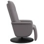 Reclining massage armchair with footrest in gray synthetic leather by , Armchairs - Ref: Foro24-356515, Price: 241,99 €, Disc...