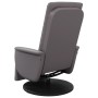 Reclining massage armchair with footrest in gray synthetic leather by , Armchairs - Ref: Foro24-356515, Price: 241,99 €, Disc...