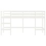 Children's loft bed ladder solid white pine wood 80x200 cm by , Beds and slatted bases - Ref: Foro24-835896, Price: 152,76 €,...