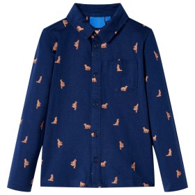 Camisa infantil azul marino 128 de , Camisetas para niños - Ref: Foro24-12977, Precio: 11,99 €, Descuento: %