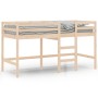 Cama alta de niños con escalera madera maciza pino 90x200 cm de , Camas y somieres - Ref: Foro24-835889, Precio: 185,86 €, De...