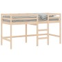 Cama alta de niños con escalera madera maciza pino 90x200 cm de , Camas y somieres - Ref: Foro24-835889, Precio: 129,89 €, De...