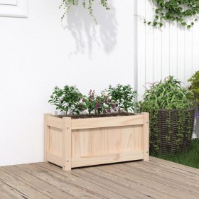 Solid pine wood planter 60x31x31 cm by , Pots and planters - Ref: Foro24-837439, Price: 33,67 €, Discount: %