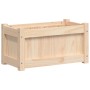 Jardinera de madera maciza de pino 60x31x31 cm de , Maceteros y jardineras - Ref: Foro24-837439, Precio: 33,66 €, Descuento: %