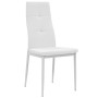 Sillas de comedor 2 unidades cuero sintético blanco de vidaXL, Sillas de comedor - Ref: Foro24-246189, Precio: 83,11 €, Descu...