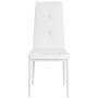 Sillas de comedor 2 unidades cuero sintético blanco de vidaXL, Sillas de comedor - Ref: Foro24-246189, Precio: 83,11 €, Descu...