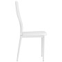 Sillas de comedor 2 unidades cuero sintético blanco de vidaXL, Sillas de comedor - Ref: Foro24-246189, Precio: 83,11 €, Descu...