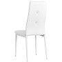 Sillas de comedor 2 unidades cuero sintético blanco de vidaXL, Sillas de comedor - Ref: Foro24-246189, Precio: 83,11 €, Descu...