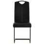 V wave dining chairs 4 units black synthetic leather by vidaXL, dining chairs - Ref: Foro24-246194, Price: 254,04 €, Discount: %